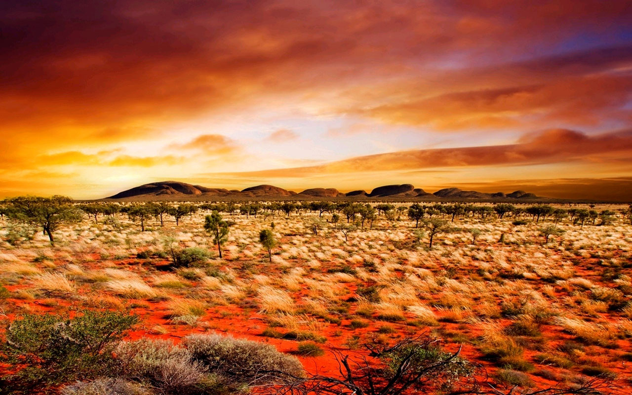 Desolate Desert Scenery Desktop Wallpaper Landscape