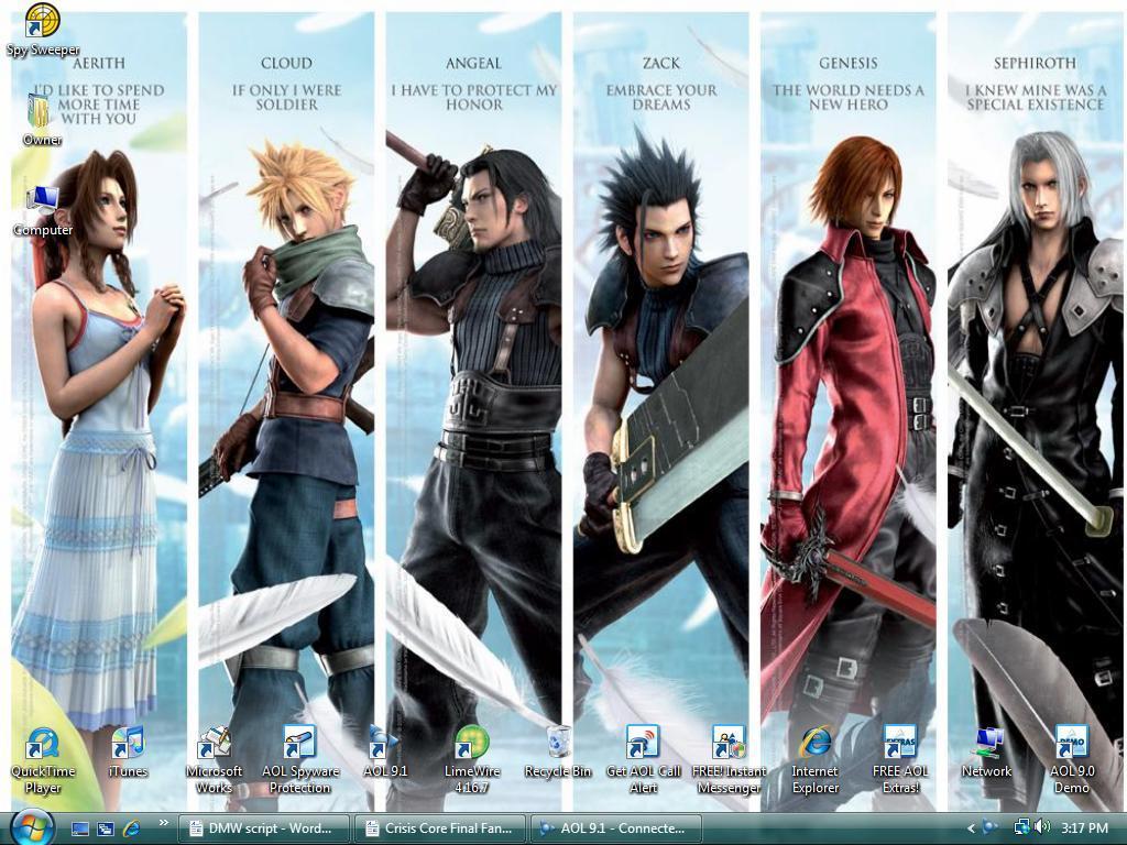 Final Fantasy Crisis Core Vii Wallpaper