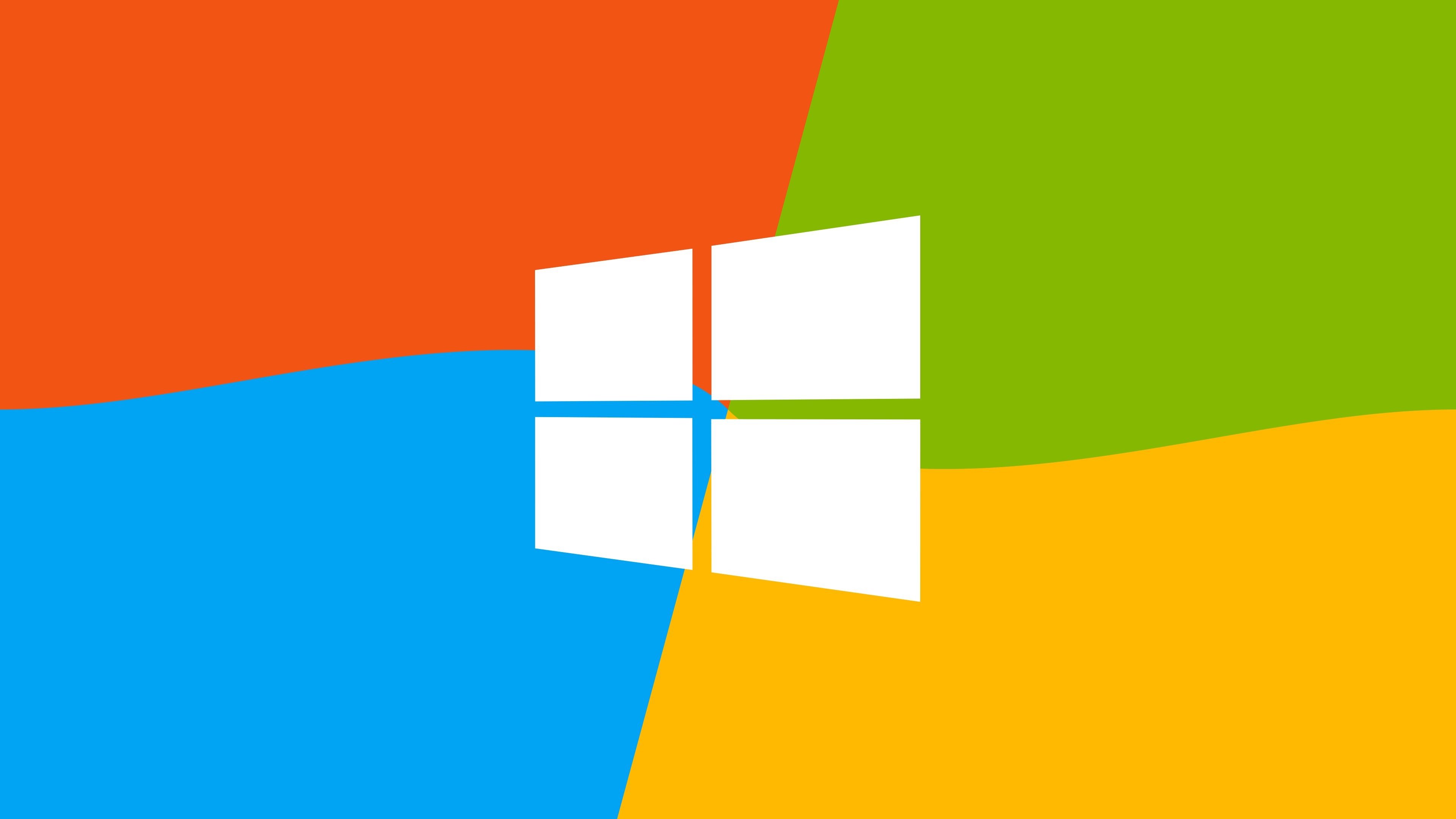 Abstract Windows 10 Logo on Colorful Background