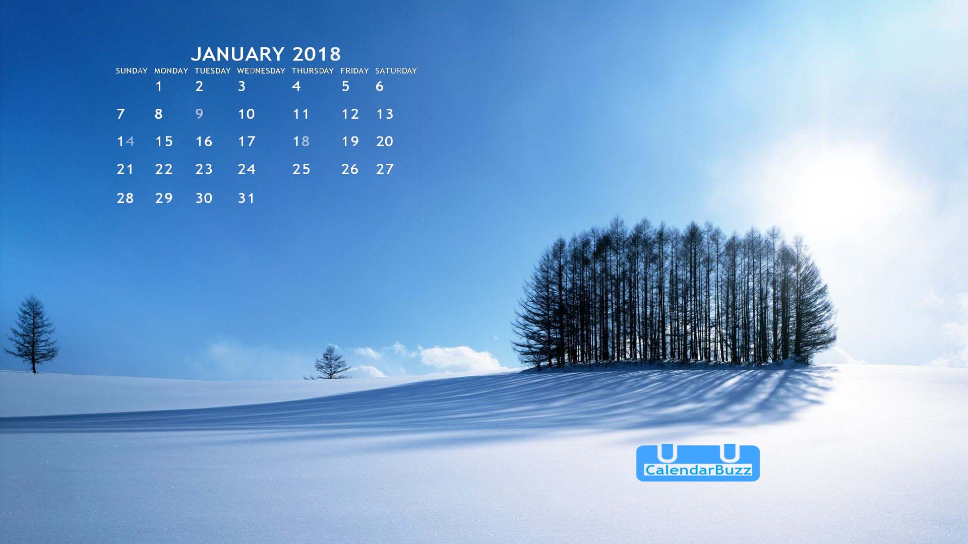 January Calendar Wallpaper Calendarbuzz