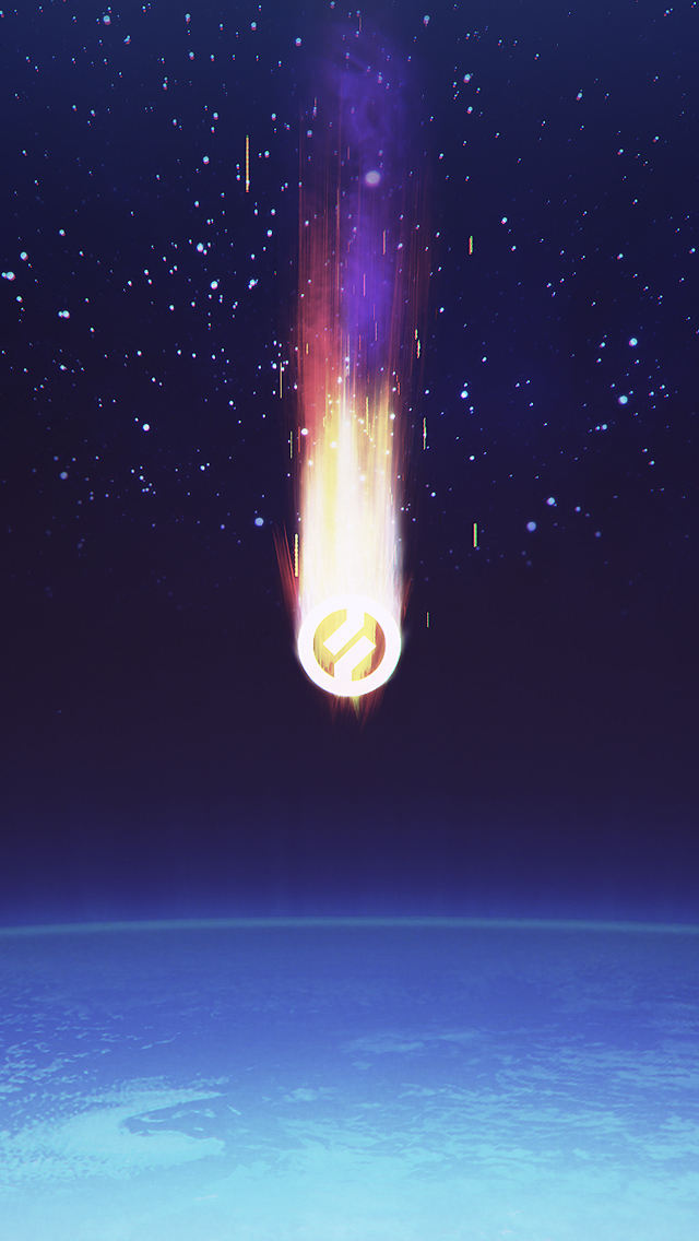 Outer Space Comet iPhone Wallpaper