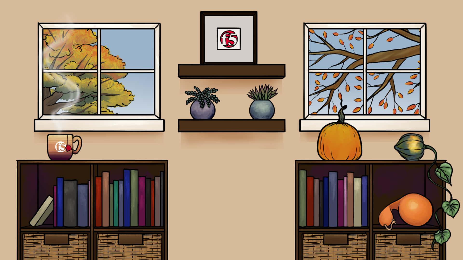A Window With Wallpaper