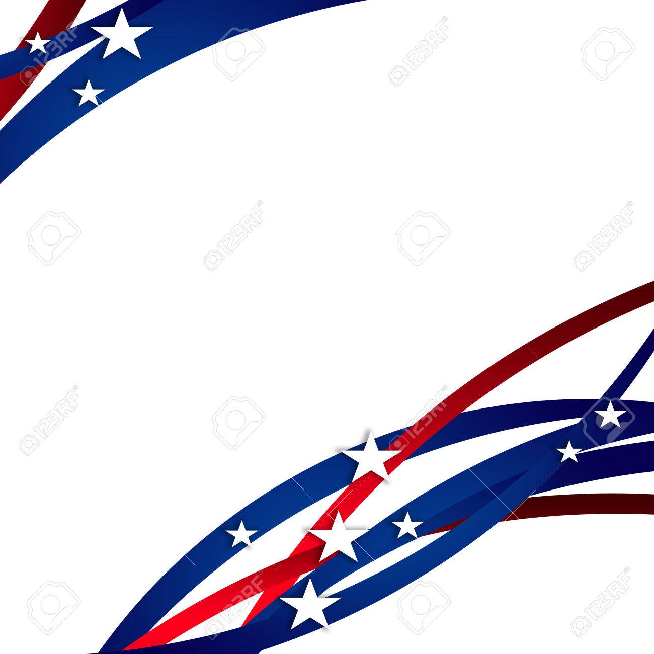 President Day Background With Red White And Blue Colors Stock