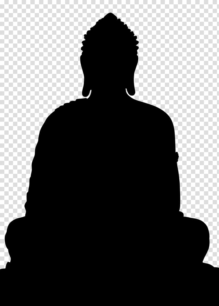 Buddha Silhouette Buddhism Playwright Sitting Meditation
