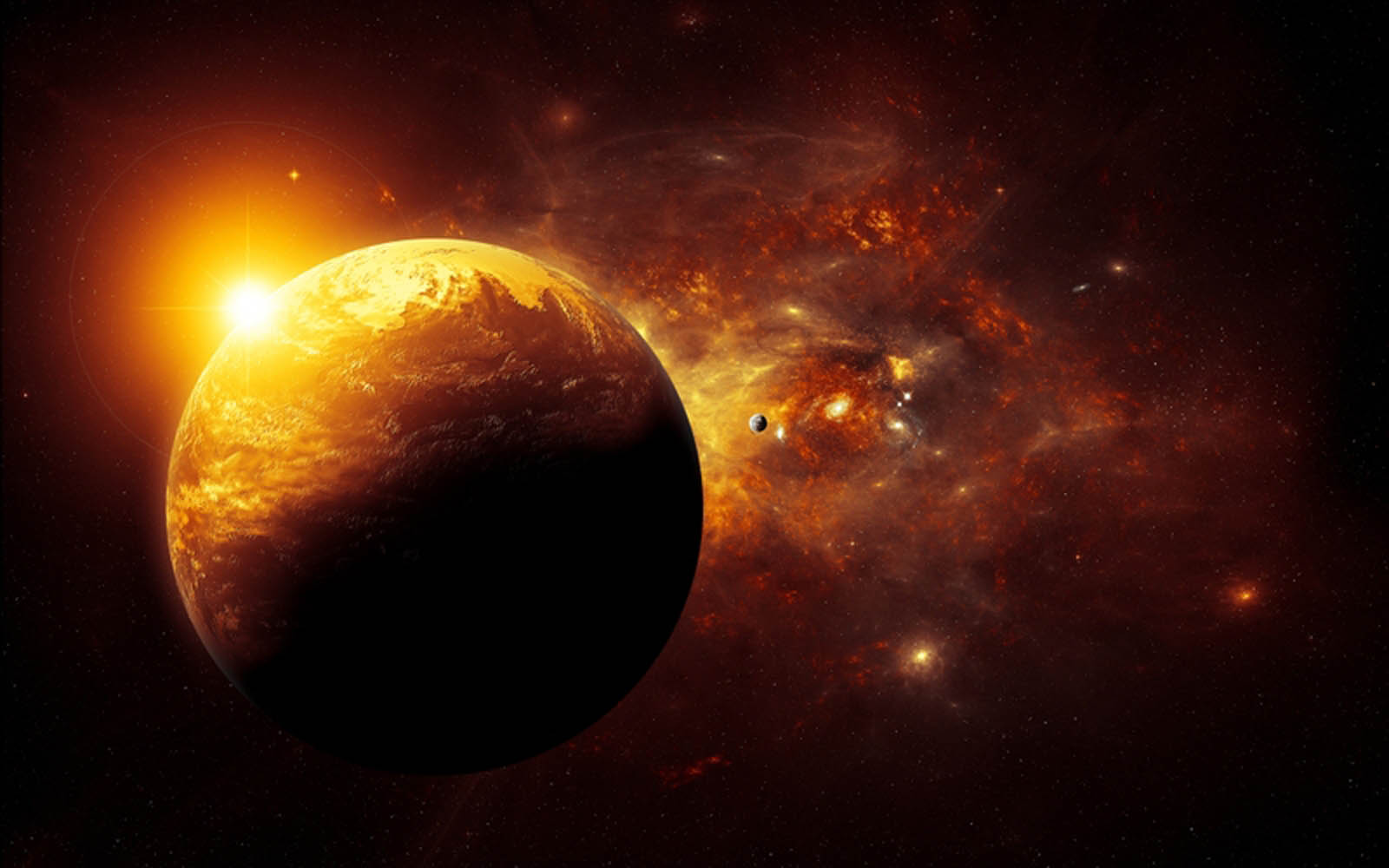 The Solar System 3D HD Wallpaper   Pics about space 1600x1000