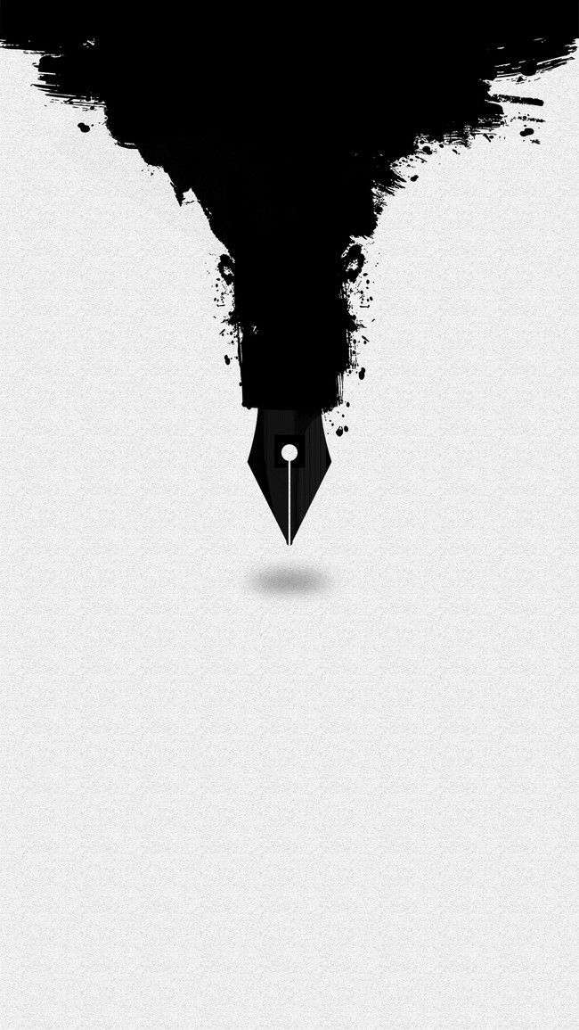 Ink Pen Writing Creative Poster H5 Background Layered