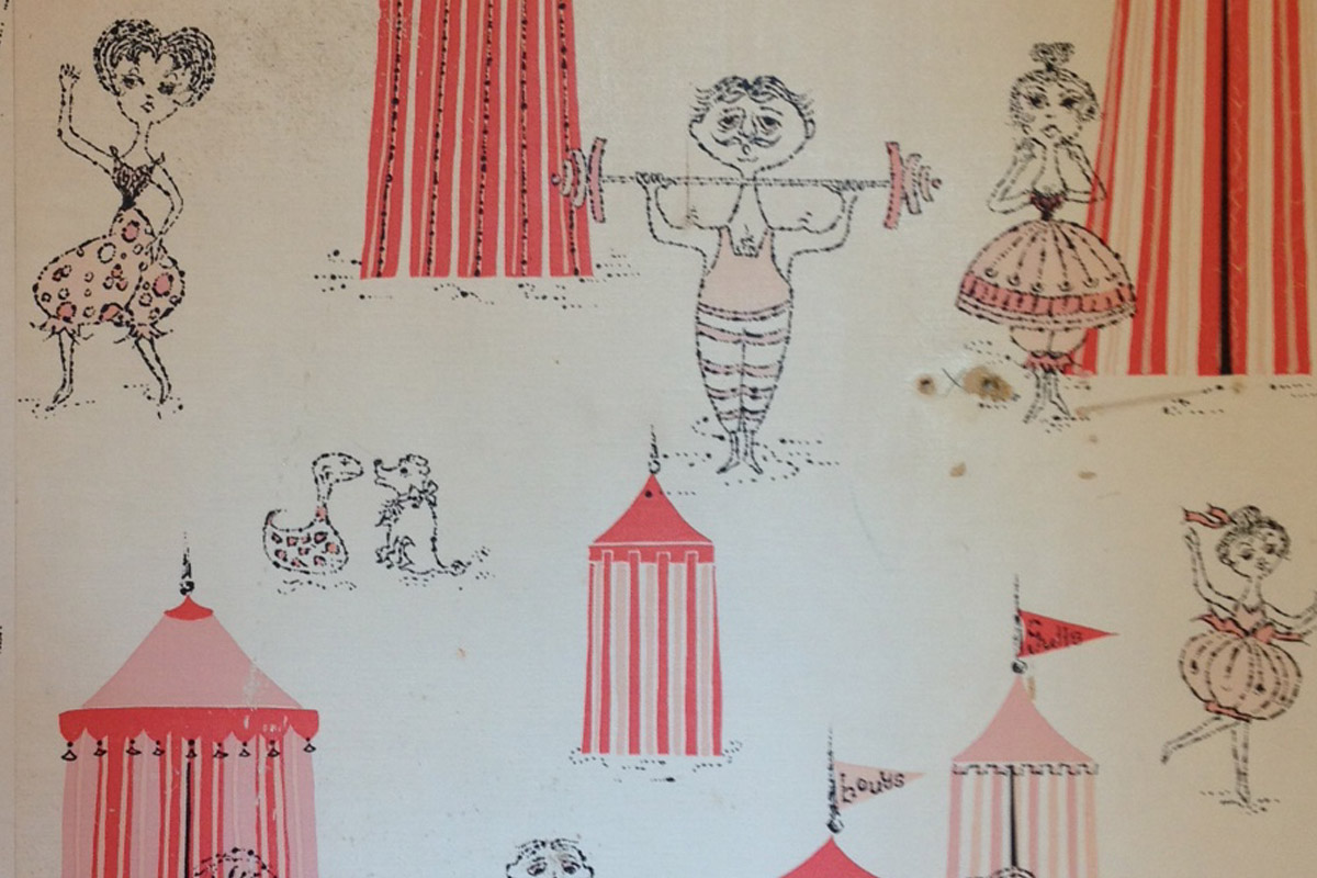 This Quirky Wallpaper Was Perfect For The Girls Changing Room Next To