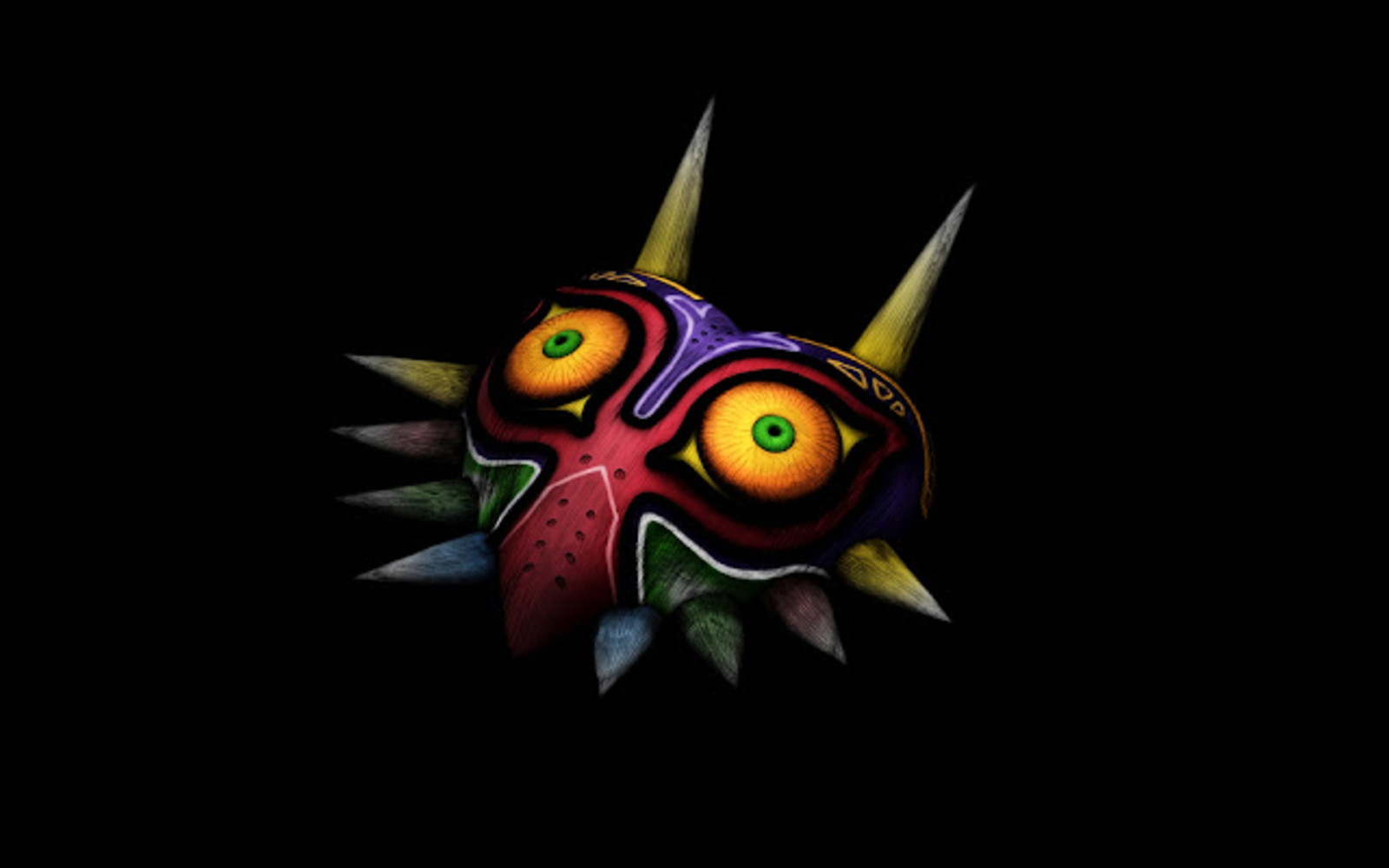Pixel Desktop Wallpaper Majoras Mask Legend Of Zelda