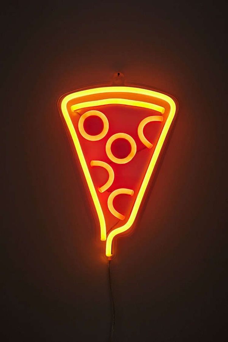 Pizza Slice Neon Sign Kitchen Pizzeria In