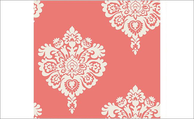  Coral Wallpaper Stencil Patterns Master Bedroom Coral Teal Blue 650x400