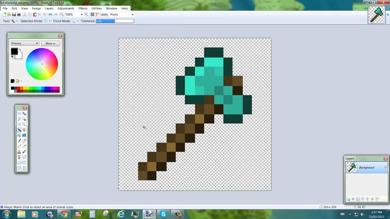 Ing Gallery For Minecraft Diamond Pickaxe Transparent Background