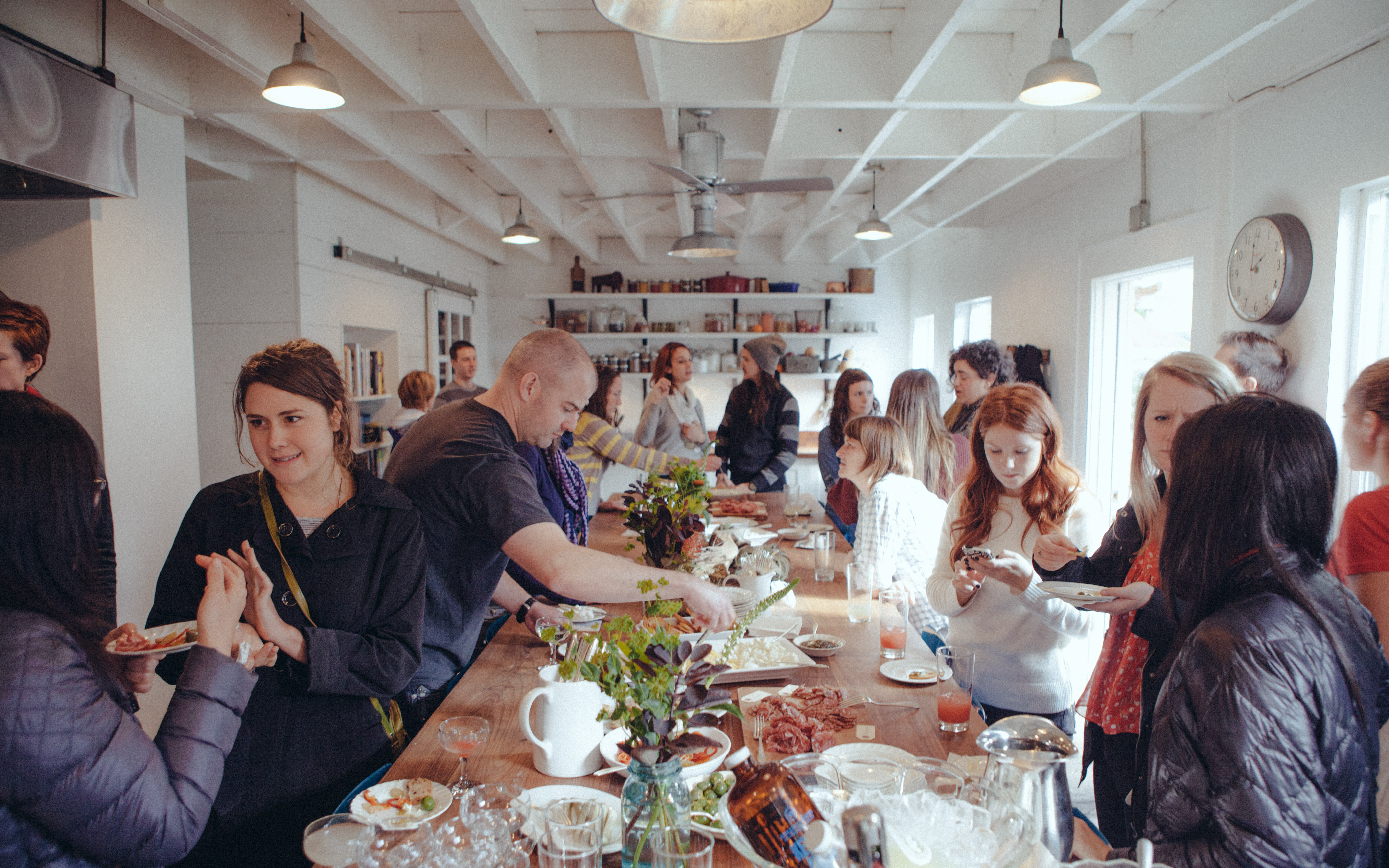 Pantry Provides Space Around Table For People Of All Background