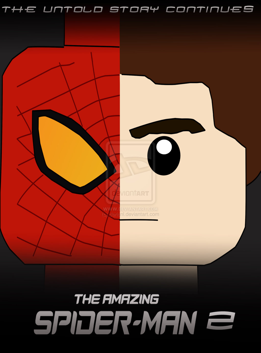 The Amazing Spider Man Poster Lego Style by derianl on