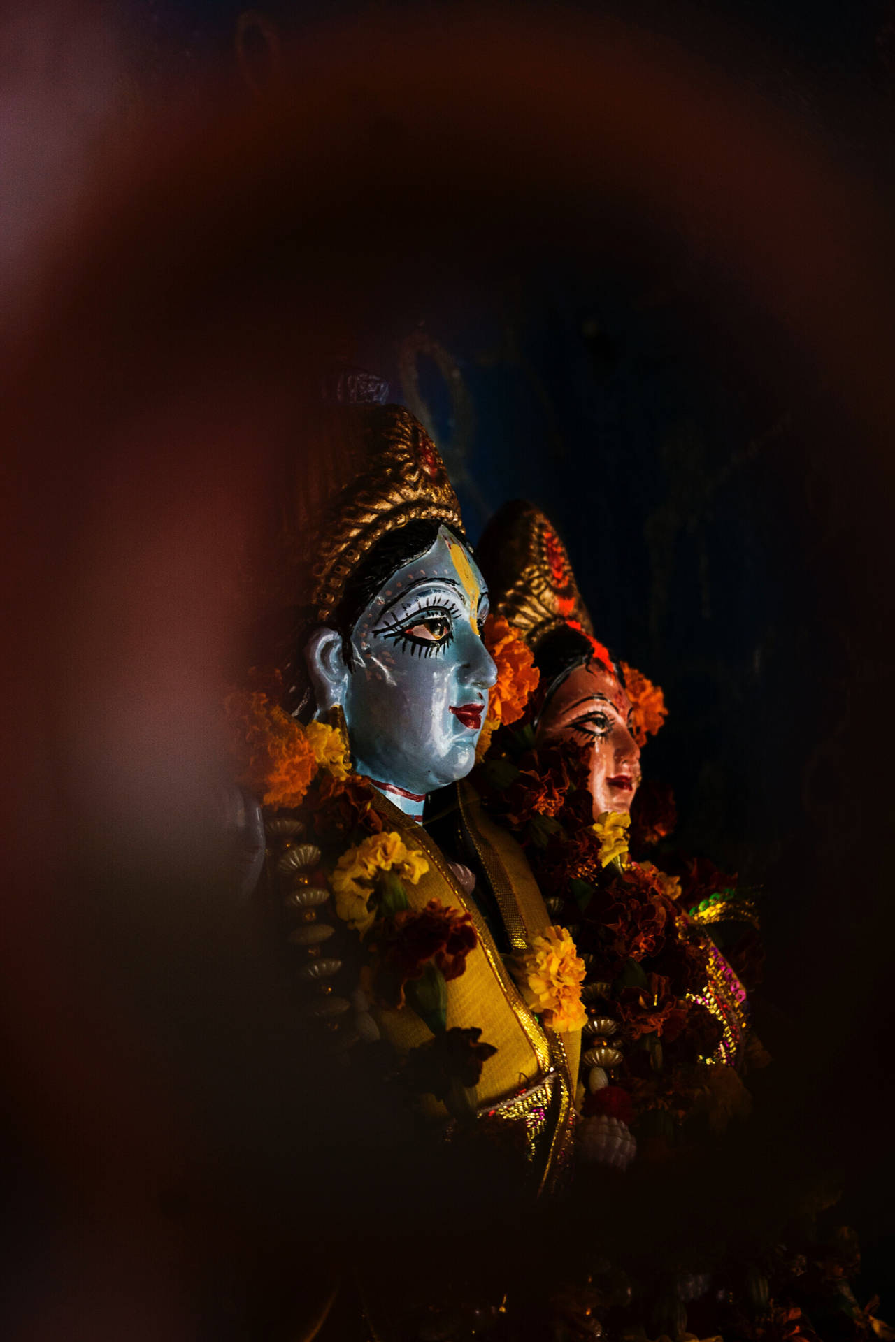 Krishna Iconography Hindu iPhone Wallpaper