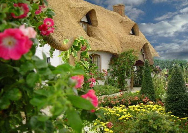 Thatched Cottage Is A Beautiful Adornment To The English Countryside