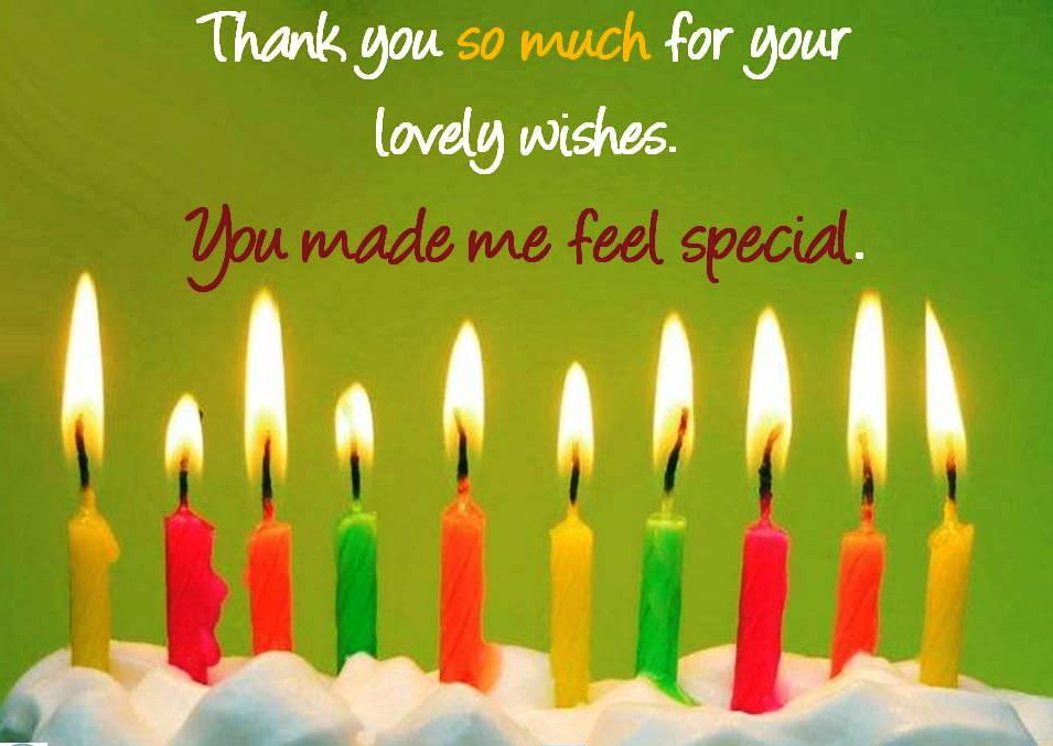 Lovely Thanks You For BirtHDay Wishes Image Wallpaper Photos