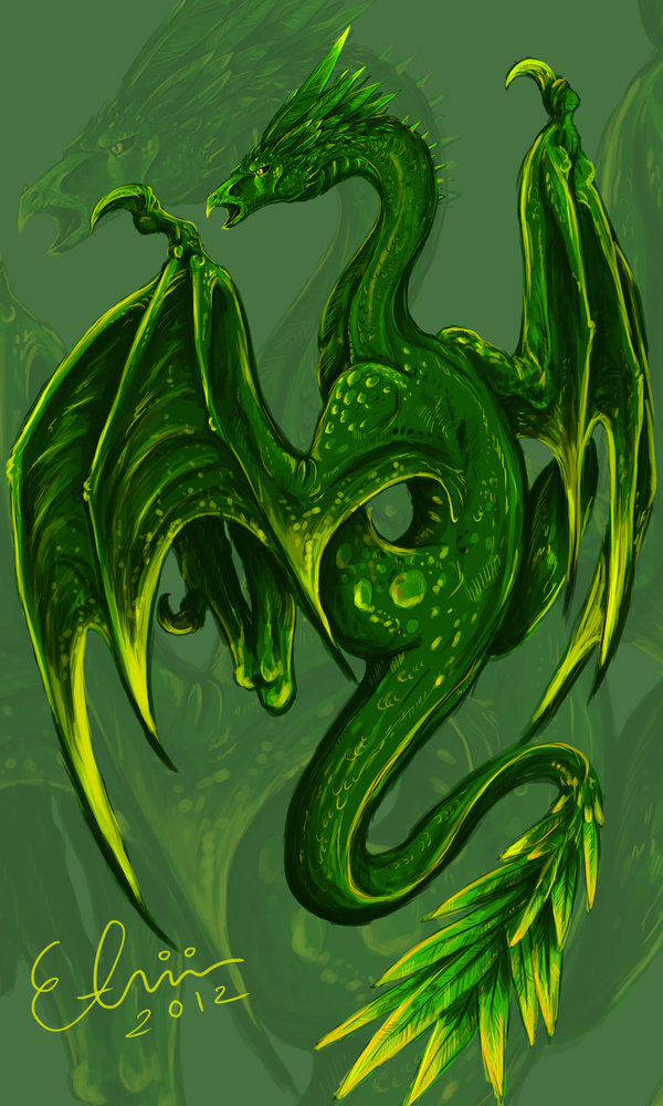 Super Awesome Green Dragon Artworks And Wallpaper Design Utopia