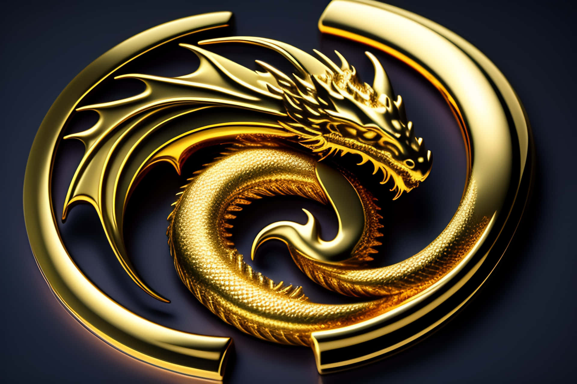 Gold Dragon Wallpaper HD
