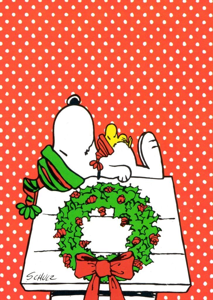 Napping Before The Big Run Snoopy Christmas Wallpaper