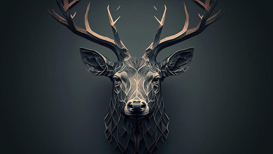 Deer Background 4k Wallpaper
