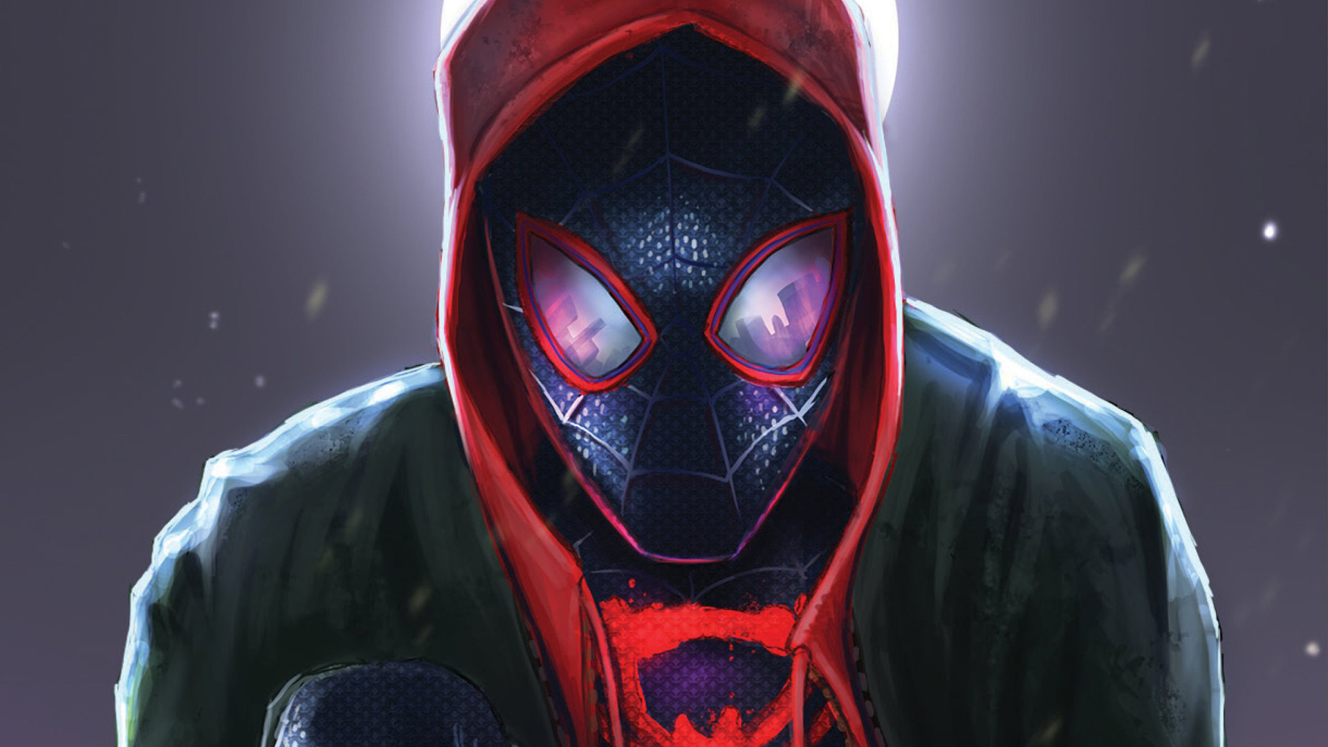 Spiderman Into The Spider Verse Movie Art Laptop Full HD Wallpaper