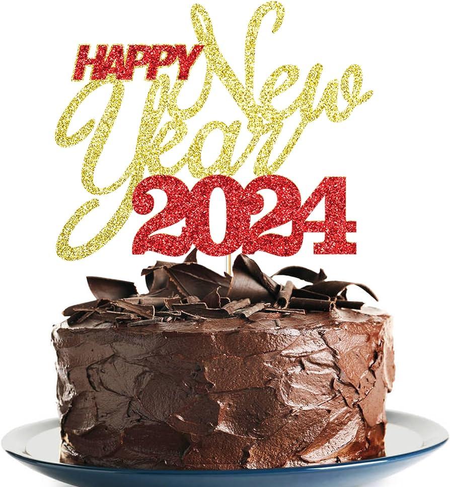 Amazon Happy New Year Cake Topper Party