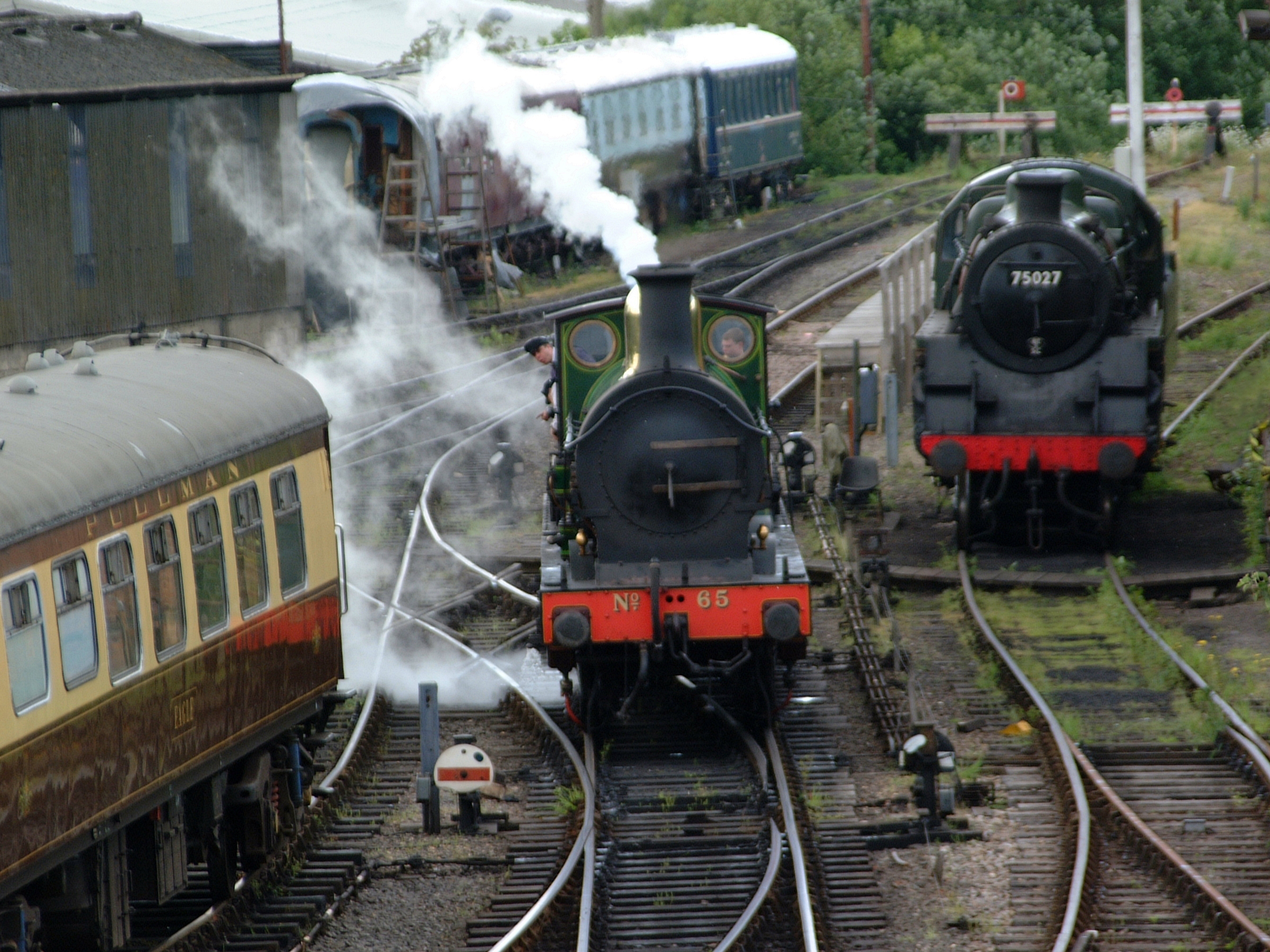 Steam Train With A Full Head Of