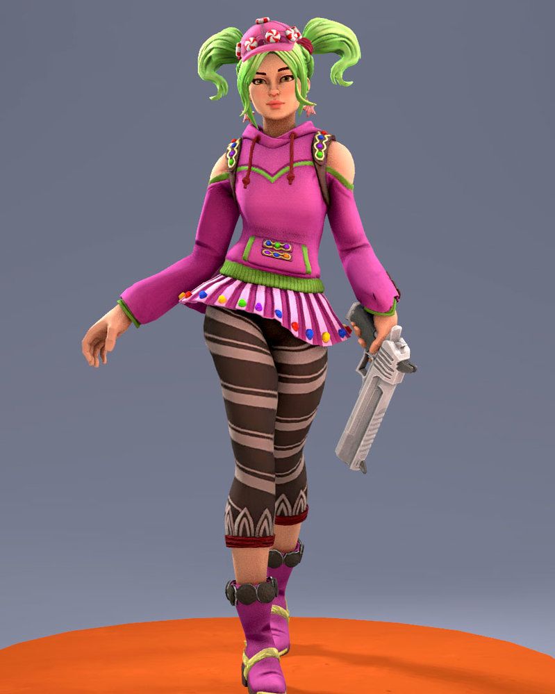 Sfm Fortnite Battle Royale Zoey Candy Girl By Joecalzon On