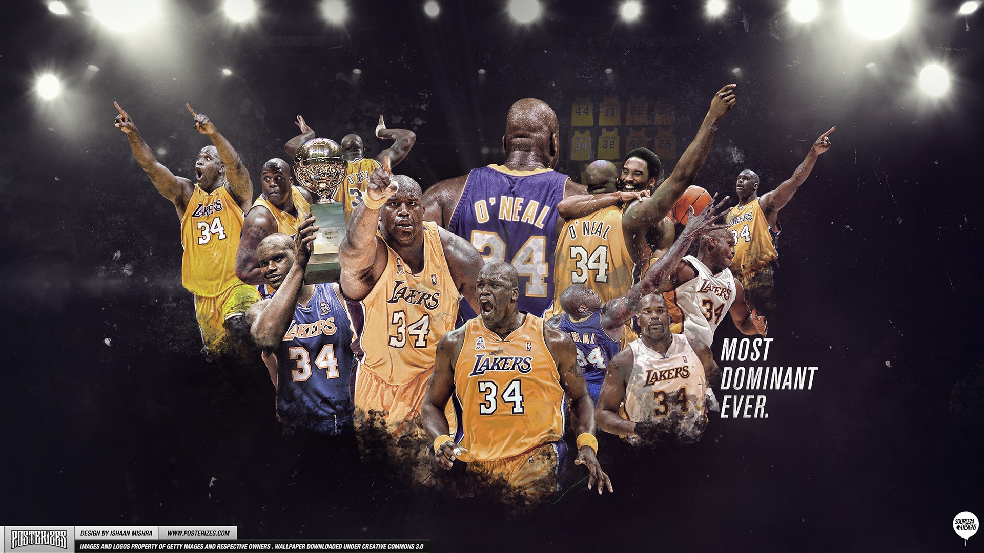 Shaq Los Angeles Lakers Wallpaper Posterizes Nba