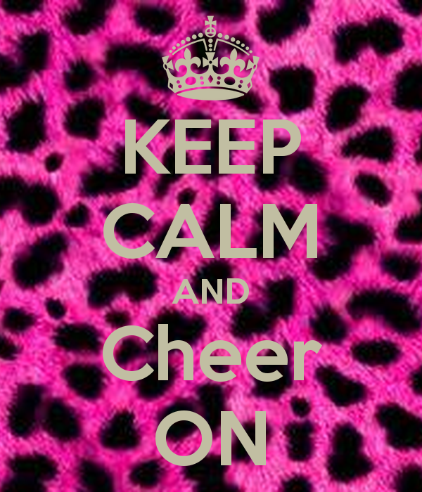keep calm and cheer on wallpaper