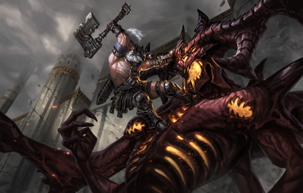 Wallpaper Diablo Reaper Of Souls Rpg Barbarian Games
