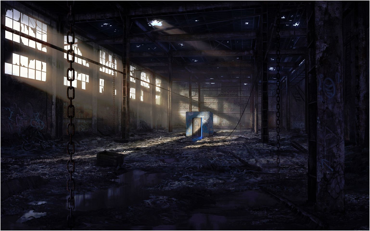  Free  download Abandoned Warehouse  Wallpaper  1538x960 for 