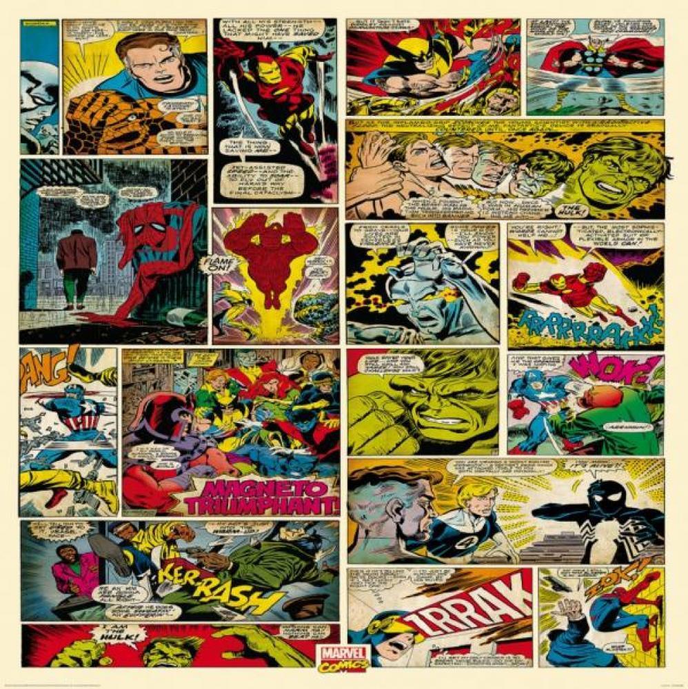 Free download Wall Easy Hang Wallpaper Mural Marvel Comics Cartoon ...