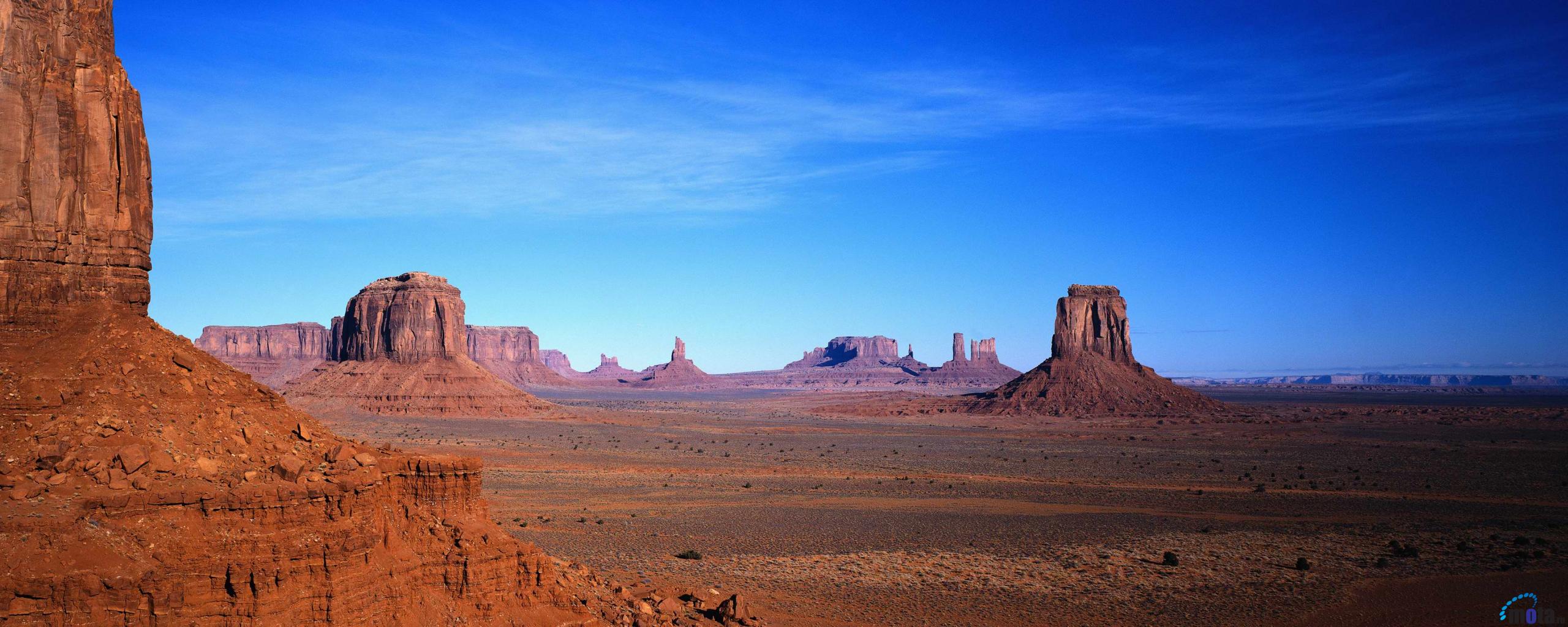 Wallpaper Monument Valley Panorama X Dual Monitor Desktop