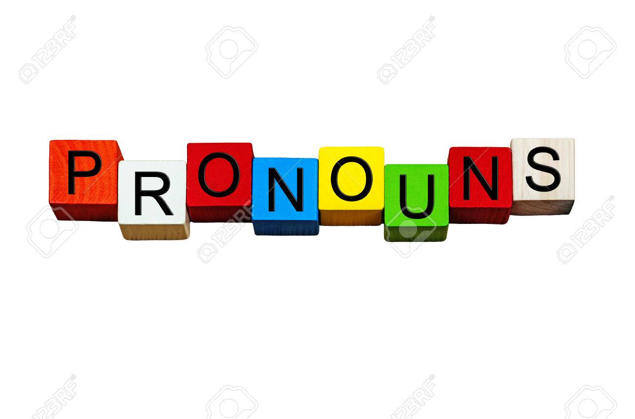 Pronouns English Language Sign Series Banners For Nouns