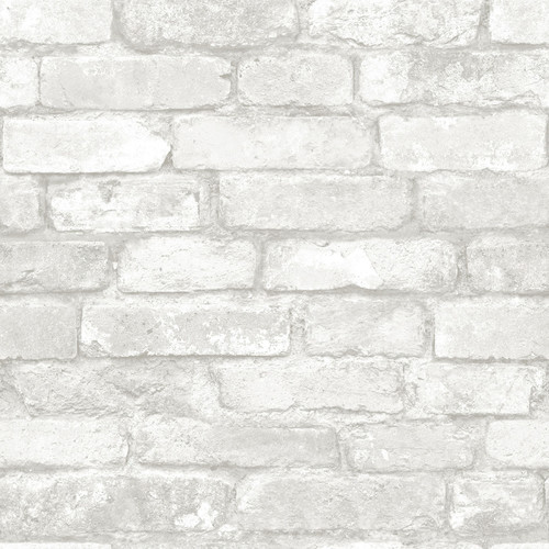 Grey And White Brick Peel Stick Wallpaper Res Wayfair