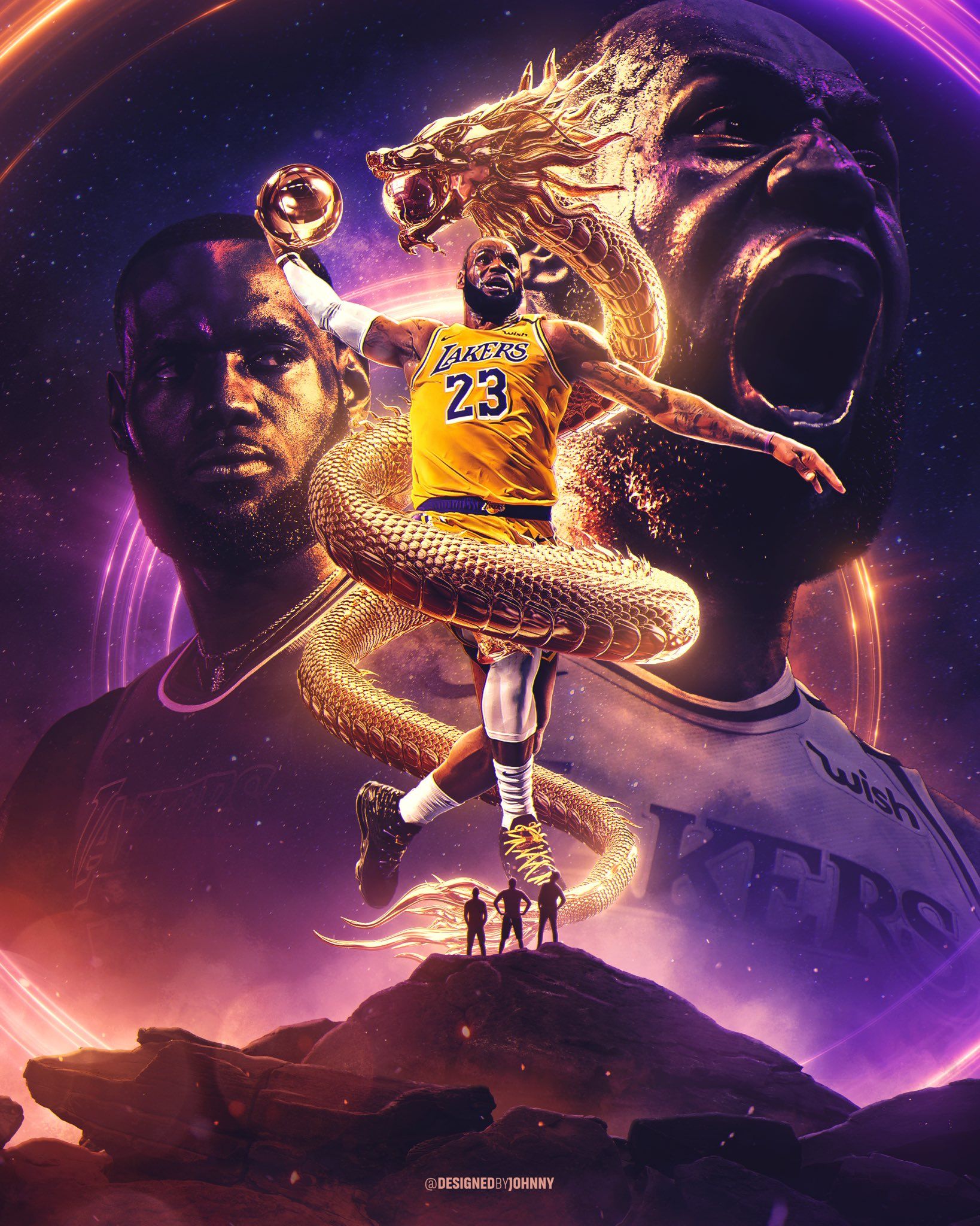 Lebron James Poster King Lakers Wallpaper