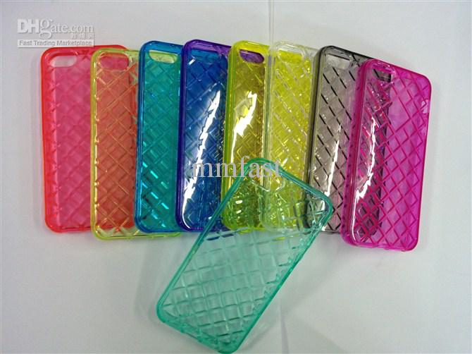 iPhone 5s Clear Rubber Case Diamond
