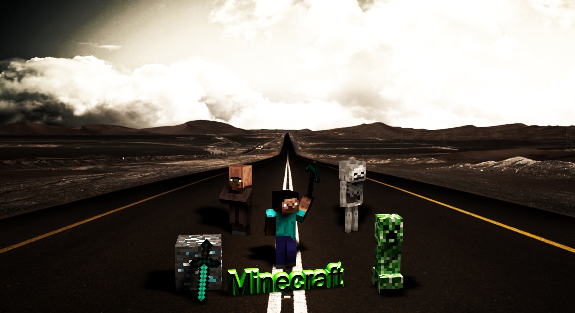 Minecraft Desktop Background 1080p Wallpaper