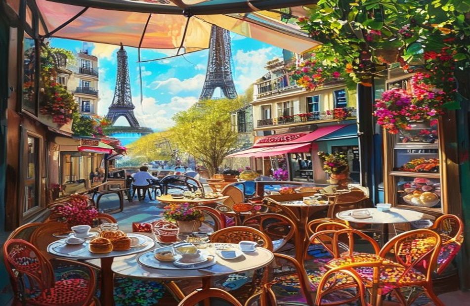 Paris Cafe Wallpaper