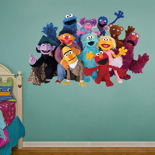 Sesame Street Group Fathead Wall Decal