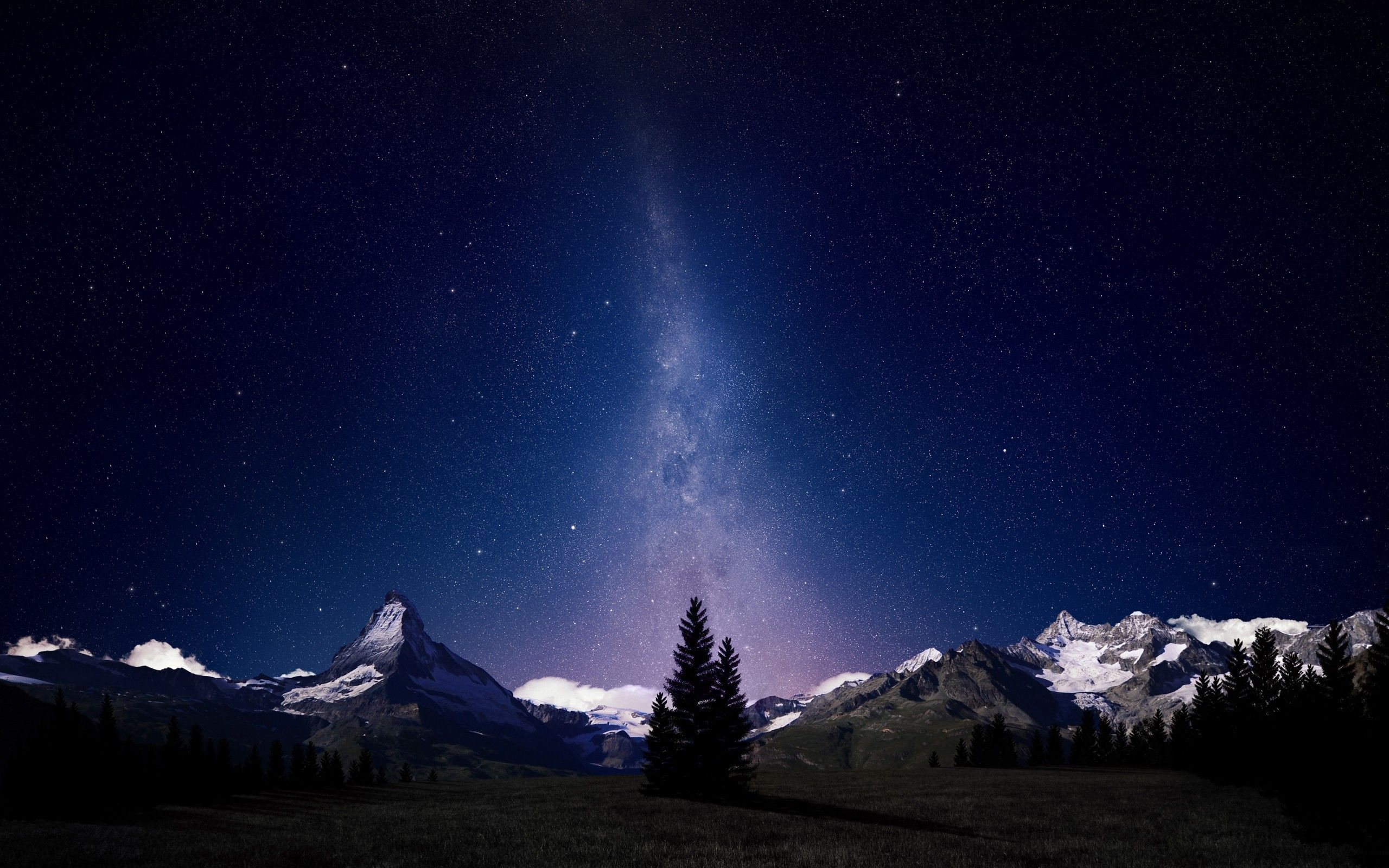 Starry Night Background Wallpaper