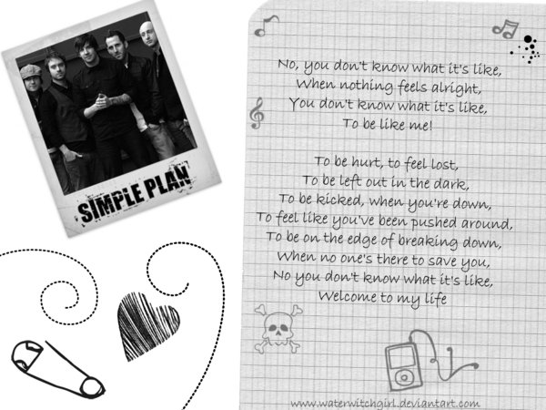 Simple Plan Wallpaper By Waterwitchgirl