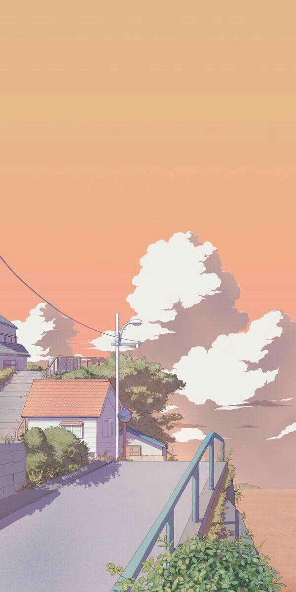 aesthetic animated wallpaper Anime scenery wallpaper Scenery