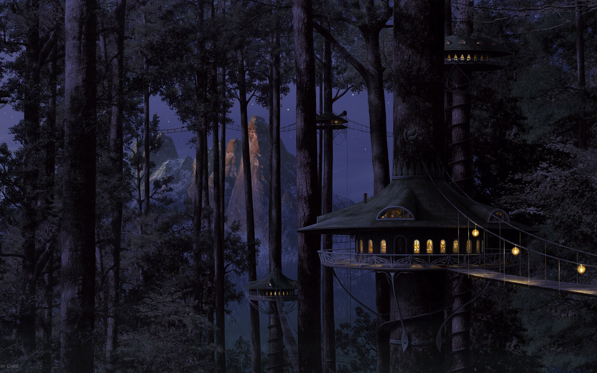 Wallpaper Landscape Photo Forest Anime Artifacts