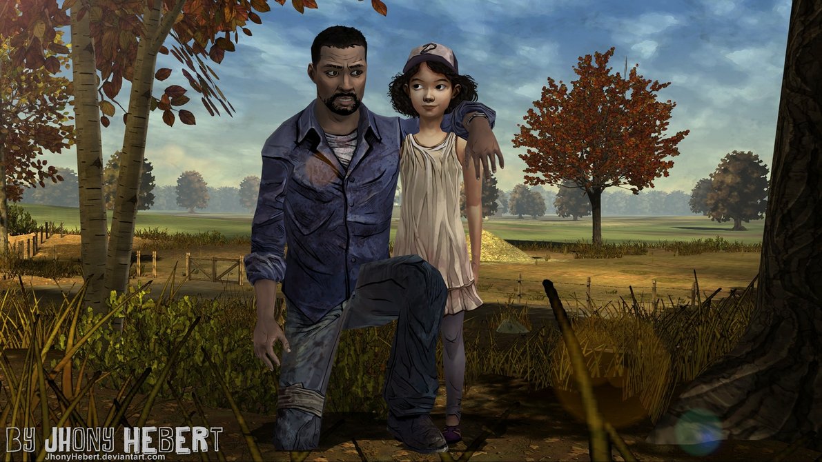 The Walking Dead Lee And Clementine By Jhonyhebert