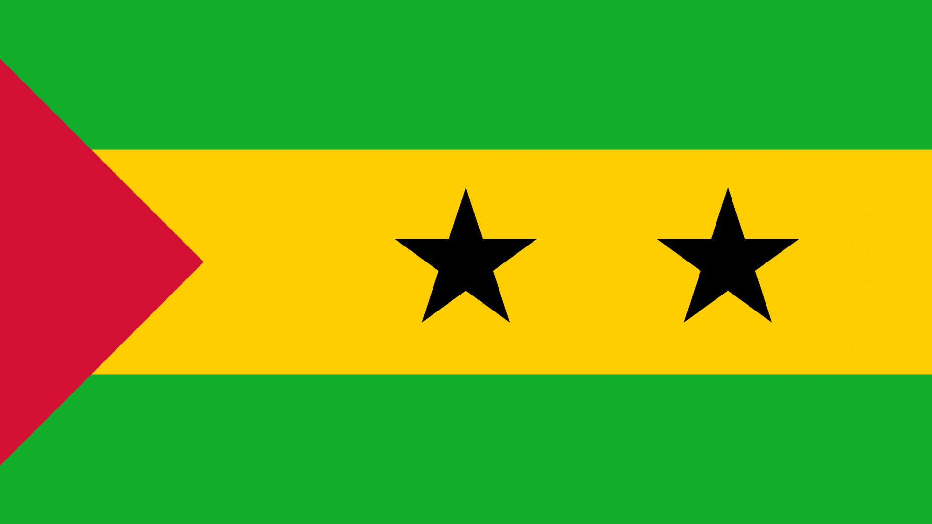 Sao Tome and Principe Flag Wallpaper High Definition High Quality