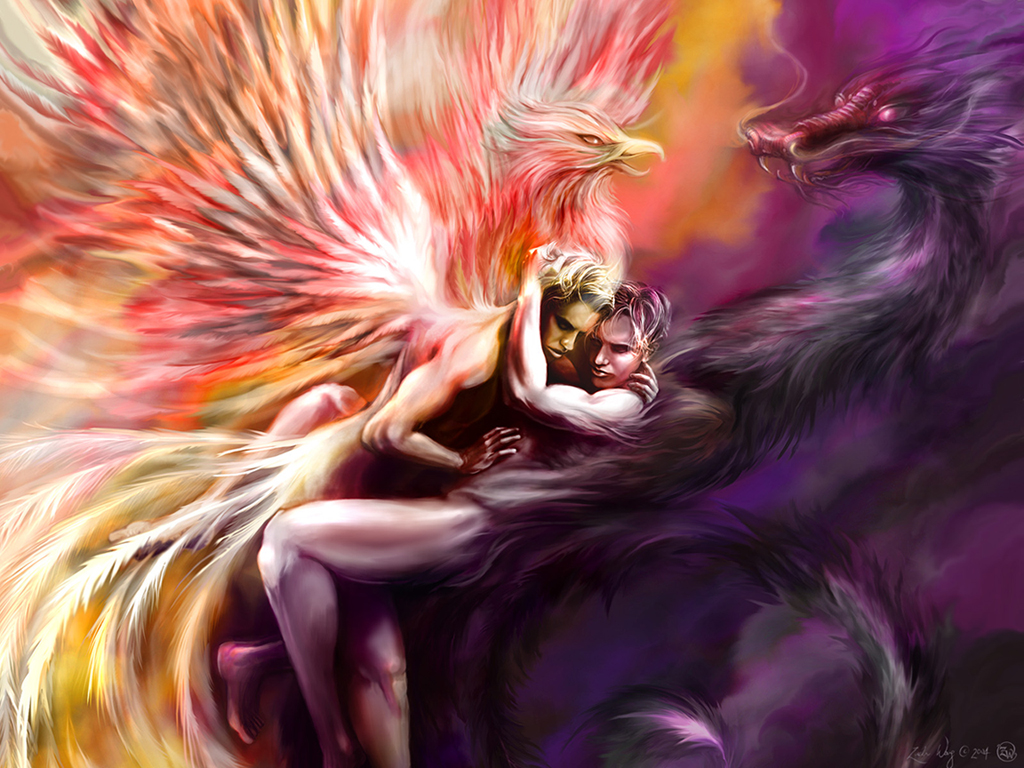 Full HD Wallpaper Drawings And Paintings People Lovers Mythology