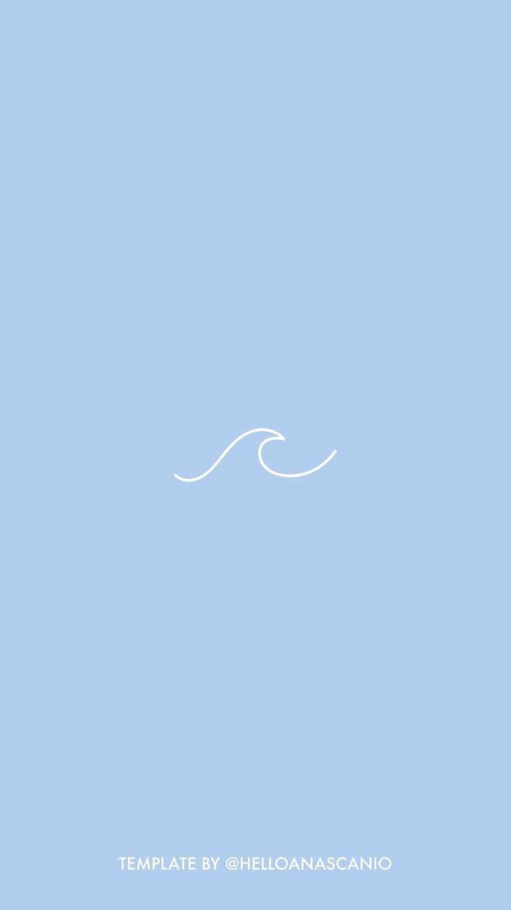 Simple Blue Aesthetic Wallpaper Top iPhone