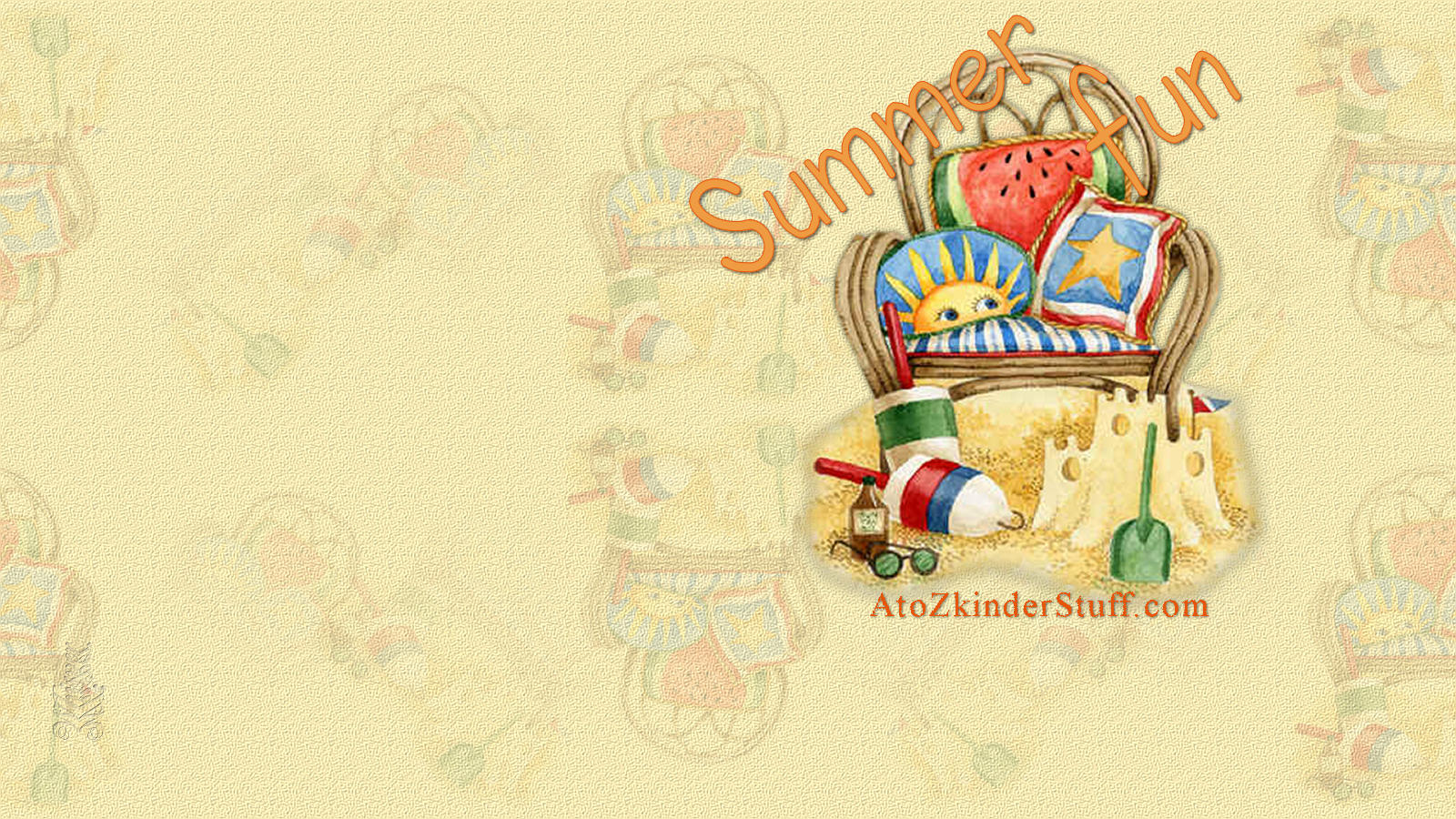 Summer Fun Desktop Wallpaper 1600x900